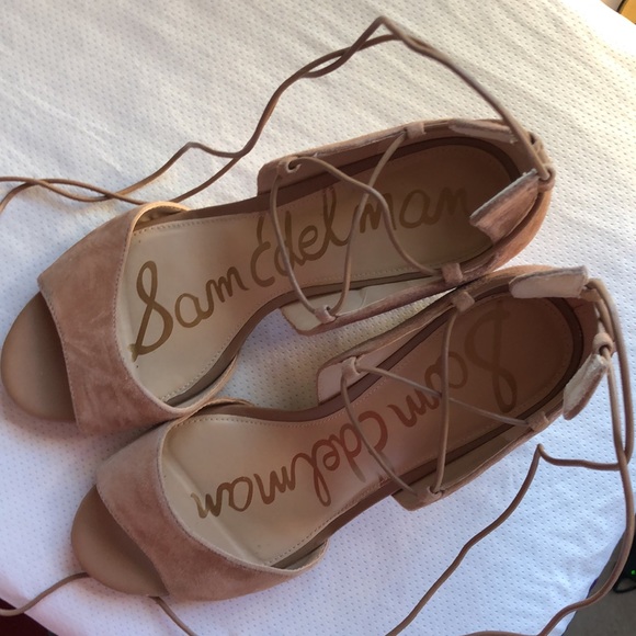 Sam Edelman Greek Style Threaded Heels - Picture 2 of 10